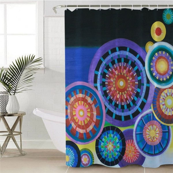 Colorful Roses - Print Shower Curtain