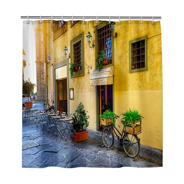 Cozy Town - Print Shower Curtain