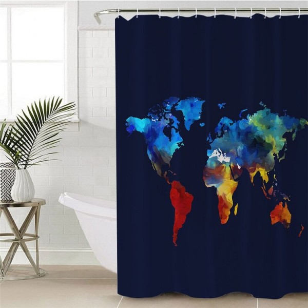 Word Map - Print Shower Curtain