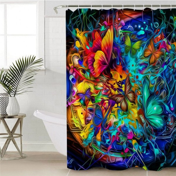 Flying Butterflies - Print Shower Curtain