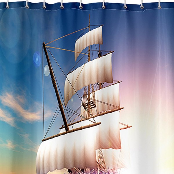 Sailboat - Print Shower Curtain