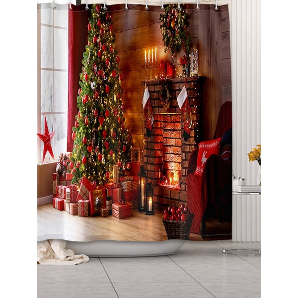 Christmas Tree - Print Shower Curtain