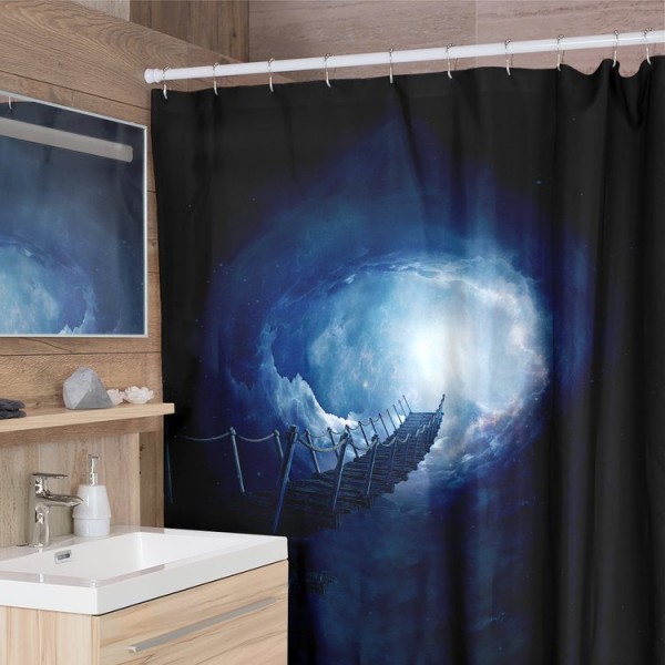 Bridge To The Stars -  Print Shower Curtain