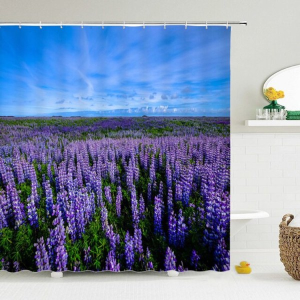 Lavender - Print Shower Curtain