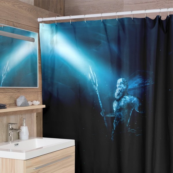 Poseidon -  Print Shower Curtain