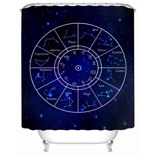 Constellations - Print Shower Curtain
