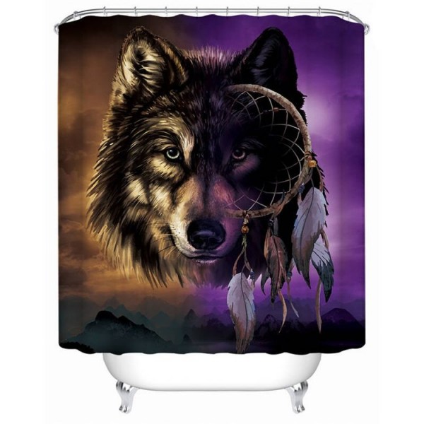Wolf - Print Shower Curtain