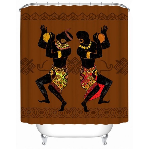 African - Print Shower Curtain