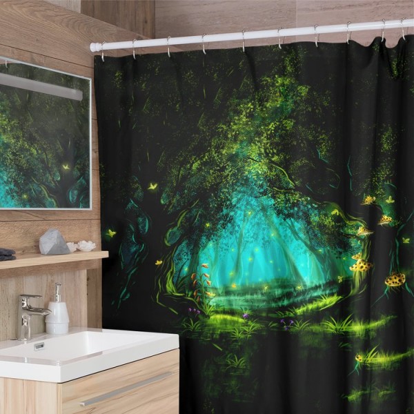 Mystic Forest -  Print Shower Curtain