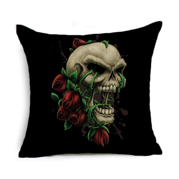 Skull - Linen Pillowcase