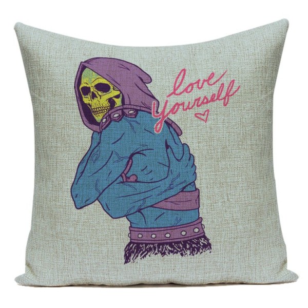 Skull - Linen Pillowcase