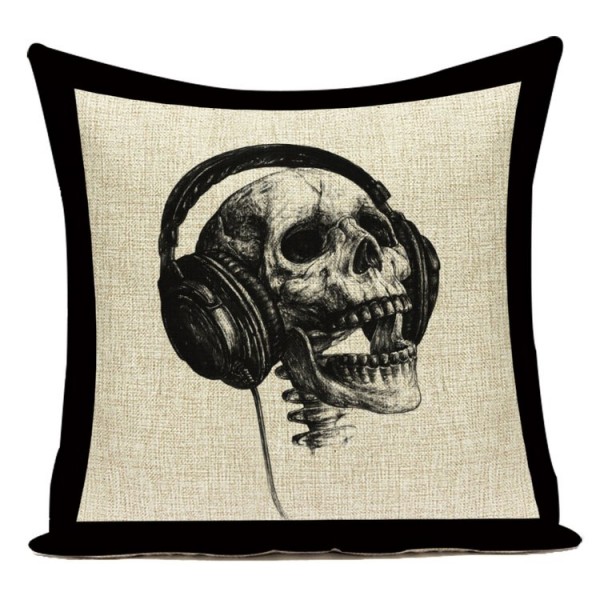 Skull - Linen Pillowcase
