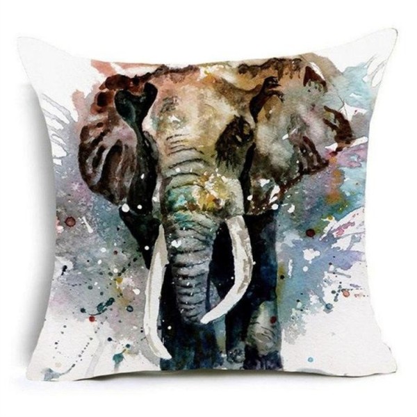 Elephant - Linen Pillowcase