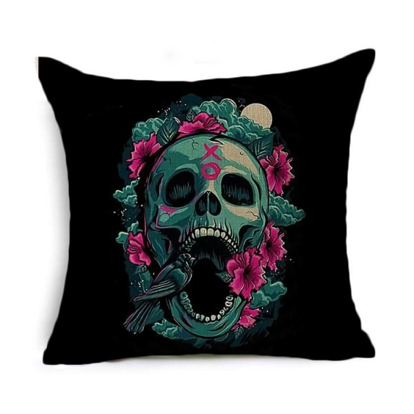 Skull - Linen Pillowcase