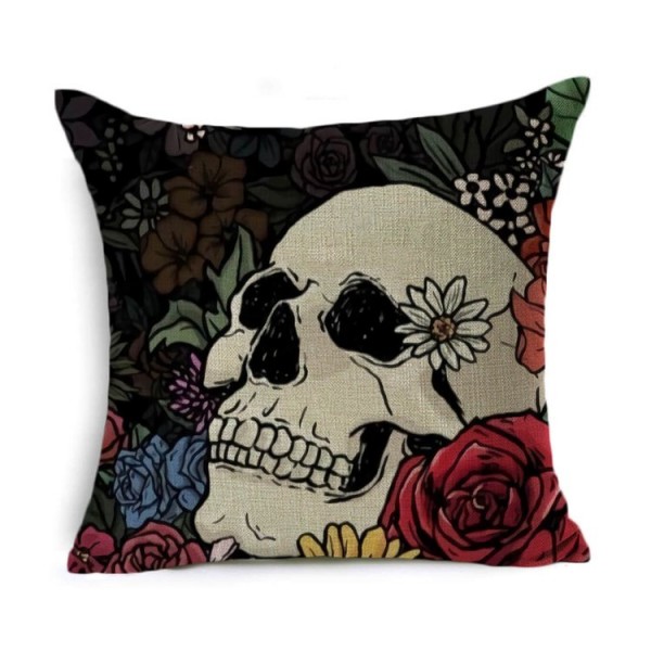 Skull - Linen Pillowcase
