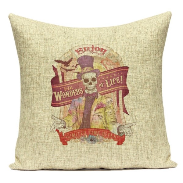 Skull - Linen Pillowcase