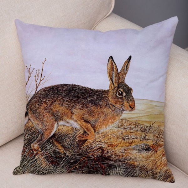 Rabbit - Linen Pillowcase