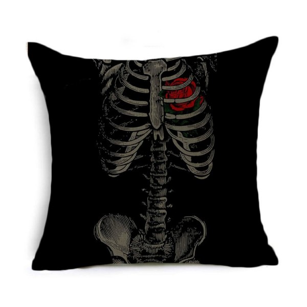 Skull - Linen Pillowcase