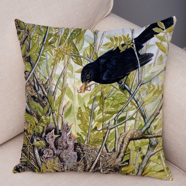 Bird - Linen Pillowcase