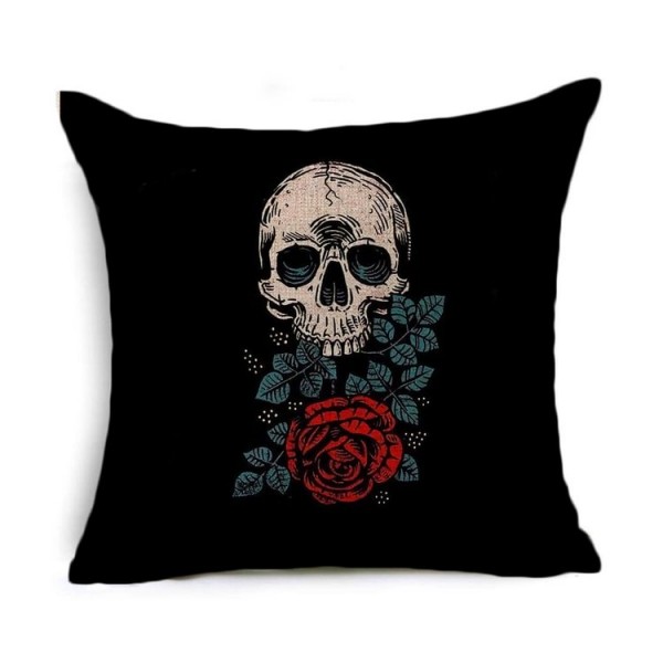 Skull - Linen Pillowcase