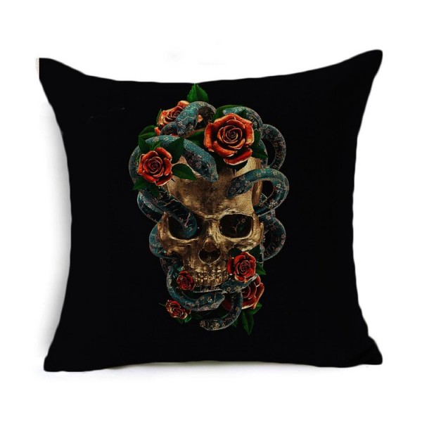 Skull - Linen Pillowcase