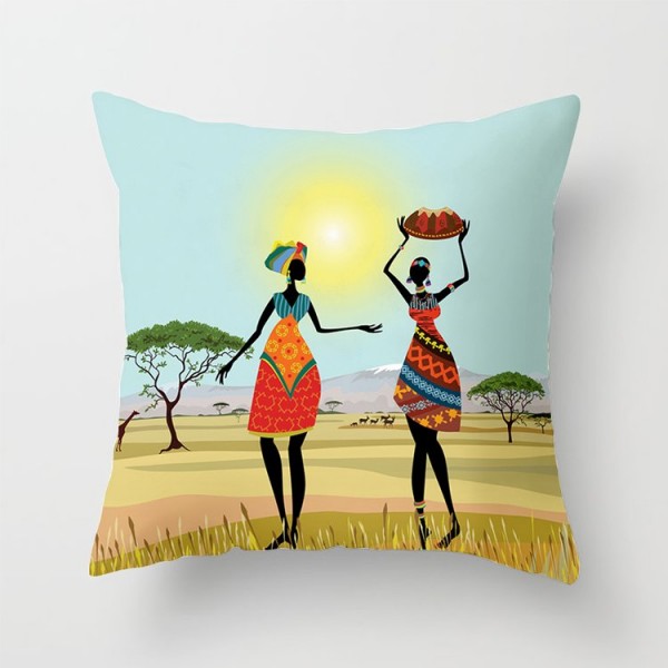 African - Linen Pillowcase