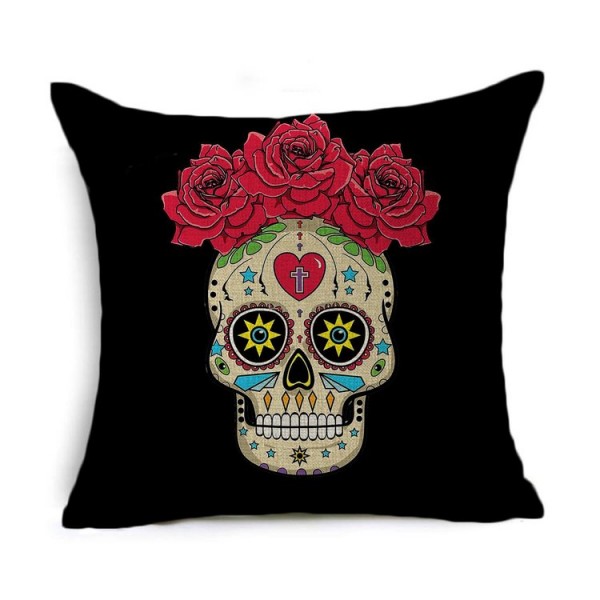 Skull - Linen Pillowcase