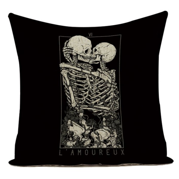 Skull - Linen Pillowcase