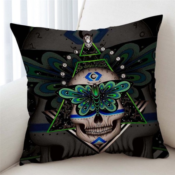 Skull - Linen Pillowcase