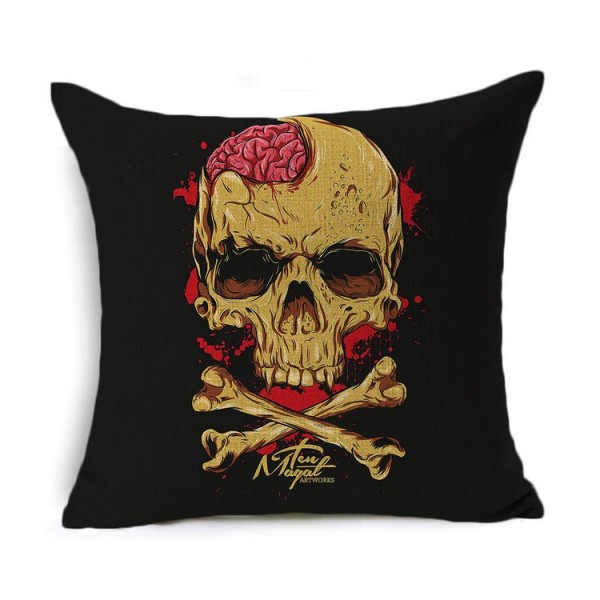 Skull - Linen Pillowcase