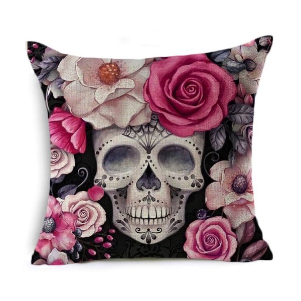 Skull - Linen Pillowcase