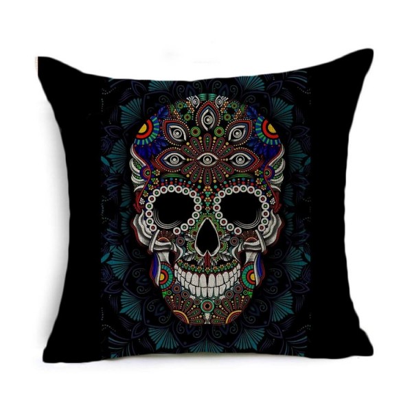 Skull - Linen Pillowcase