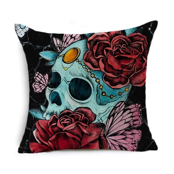 Skull - Linen Pillowcase