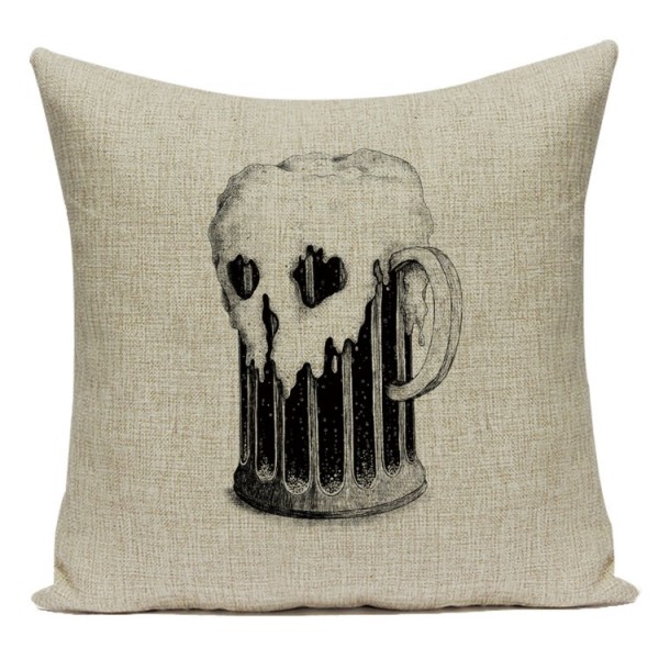 Skull - Linen Pillowcase