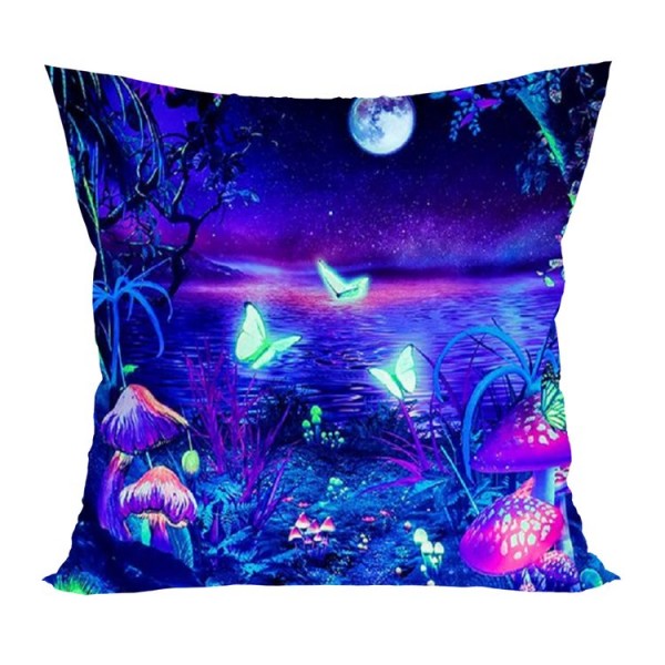 Butterfly - UV Black Light Pillowcase- Double Sided