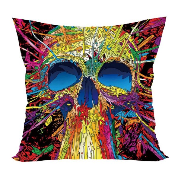 Skull - UV Black Light Pillowcase- Double Sided