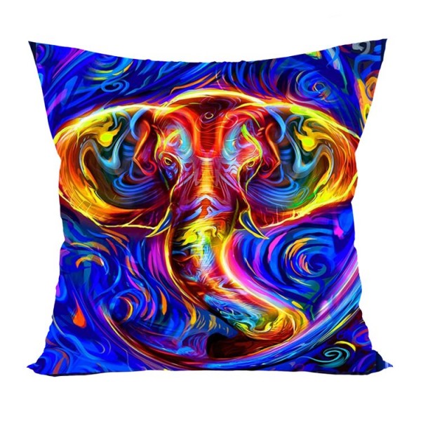 Elephant - UV Black Light Pillowcase- Double Sided