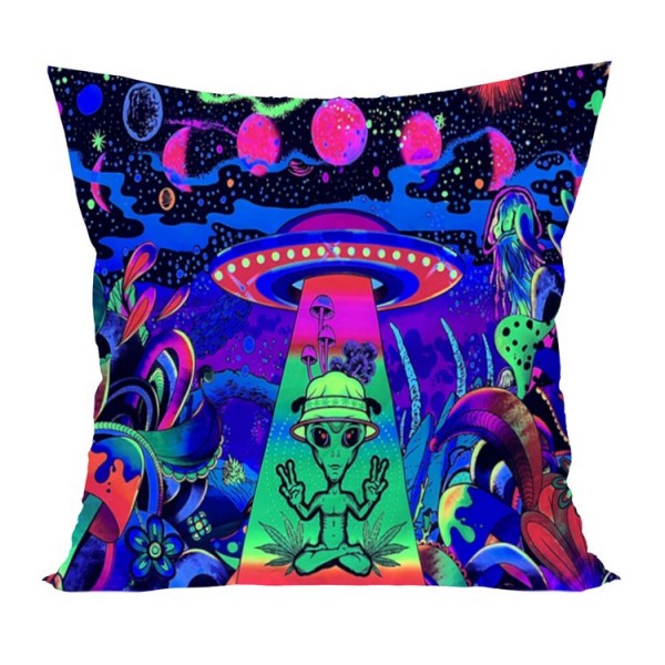 Alien - UV Black Light Pillowcase- Double Sided