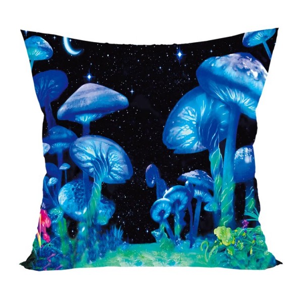 Mushroom - UV Black Light Pillowcase- Double Sided