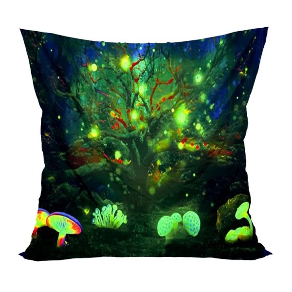 Tree of life - UV Black Light Pillowcase- Double Sided