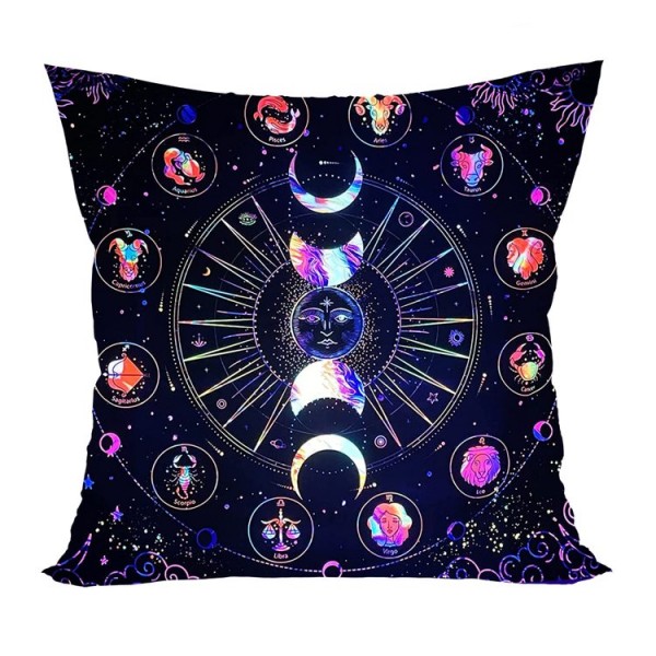 Moon&Sun - UV Black Light Pillowcase- Double Sided