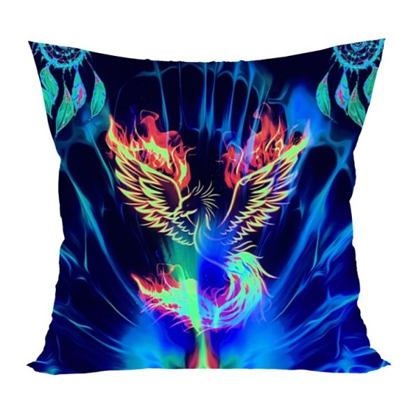 Phoenix - UV Black Light Pillowcase- Double Sided
