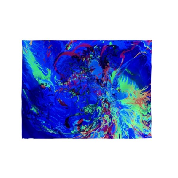 Psychedelic Girl - UV Reactive Tapestry with Wall Hanging Accessories