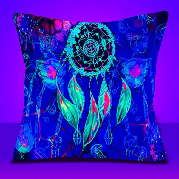 Dreamcatcher - UV Black Light Pillowcase- Double Sided