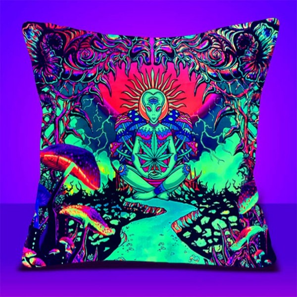 Alien - UV Black Light Pillowcase- Double Sided