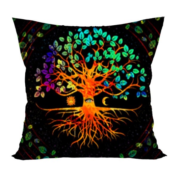 Tree - UV Black Light Pillowcase- Double Sided