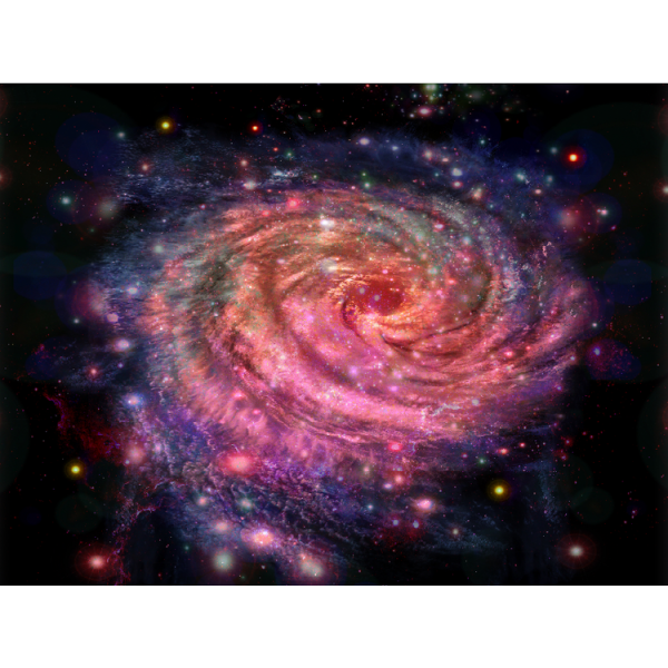 Galaxy - UV Reactive Tapestry with Wall Hanging Accessories