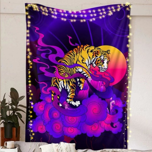 Mystic Tiger - Printed Tapestry