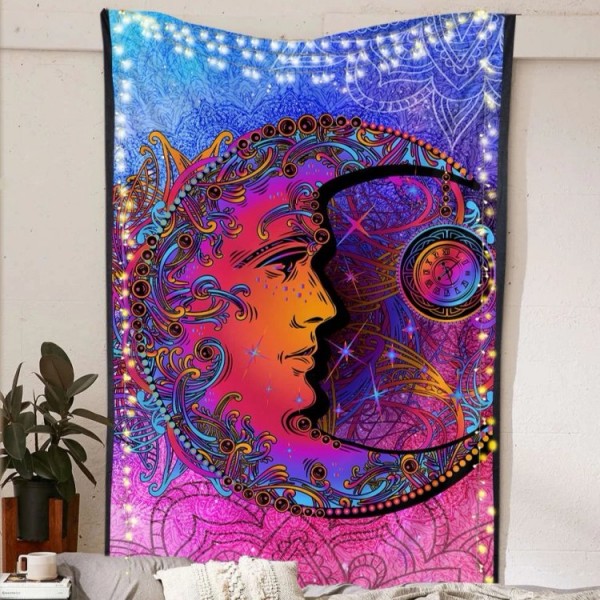 Peaceful Moon - Printed Tapestry