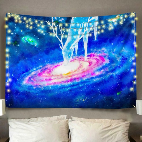 Galactic Deer - Printed Tapestry